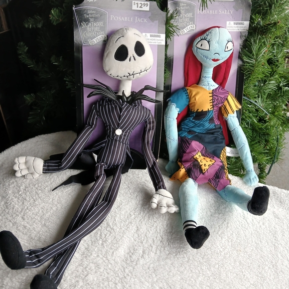 THE NIGHTMARE BEFORE CHRISTMAS Other - Nightmare Before Christmas Jack and Sally Plush Set